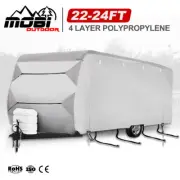 MOBI 22-24FT Caravan Cover Campervan 4 Layer Heavy Duty UV Carry Bag Covers