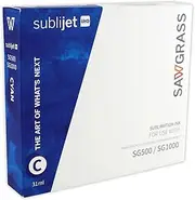 Sawgrass SubliJet UHD Sublimation Ink for SG500 & SG1000 - Cyan - Regular Capacity Cartridge (31ml) Bundle With 1 Roll SUBLIMAX Brand Tape - Original Ink Cartridge Made in U.S.A.