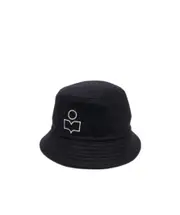 logo-print hat 56 Black