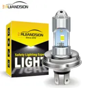 Ruiandsion P45T 3570 3 LED Bulb Motorcycle Headlight R2 DRL Hi Lo Beam 12V White