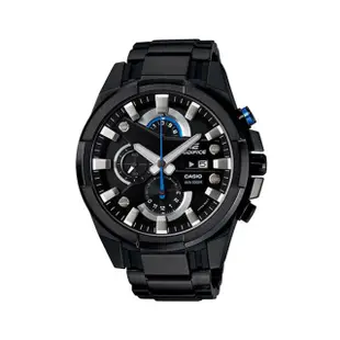 【CASIO 卡西歐】EDIFICE系列 光速逆轉勝三眼賽車運動錶-藍x黑(EFR-540BK-1AVUDF)