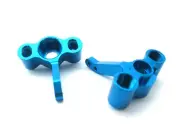 122011 Blue Aluminum Front Steering Knuckle 2 Pieces for 1/10 Scale RC Truck
