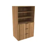 Lugna 1536 x 900 x 580mm Cove 2 Adjustable Shelf 3 Drawer Storage Cabinet