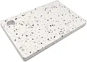 GABEL & TELLER Rectangle Terrazzo Serving Board, Black and White, 28 x 18 cm