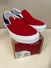 NEW Vans | Classic Slip-On Red Blue Yellow Sz M6/W7.5
