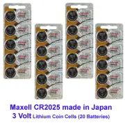 Murata CR2025 2025 DL2025 CR 2025 3V Battery Expire 2032 pack 25 batt.