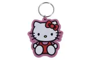 Hello Kitty Pose PVC Keyring (Red/Pink/White) (One Size)