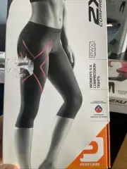 2xu Women’s Compression Tights XL 3/4 Wa1943b Recovery New NIB