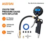 AstroAI 250 PSI Digital Tire Pressure Gauge with Inflator for Christmas Gift