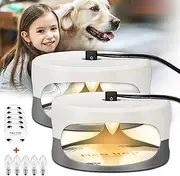 [kilsaco] Flea Trap 2 Packs - Premium Flea Traps, Natural and Child-Friendly Indoor Flea Control for Your Home with 5 Glue Disc Refills and 5 Lightbulbs