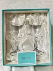 No Scratches Tiffany Co. Crystal Wine Glass Set
