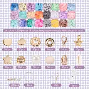 5800Pcs Jewellery Beads Kit 24 Colors Clay Beads Bracelet Making Kit Flat