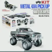 HG 1:10 RC Black Pickup Metal Chassis Axles 4*4 4WD Rally Car Racing Crawler KIT