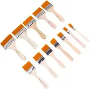 1 Barbecue Grill Scraper Brushes Painting Scrub Basting Touch Cooking Artist Grill Brush Multifunction Chip Apply Wooden