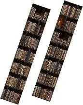 OSOLADY 1 Pair Bookshelf Door Decals Self Adhesive Door Stickers for Home Decoration Removable Mural Wall Art for Bedroom Living and Office