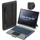 for Samsung Galaxy Tab S9 FE Plus Detachable Keyboard Case with 7 Backlit, Ki...