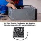 120mm Cooling Fan 3000RPM Double Ball Bearings Remote Control 3 Gears Adjus For