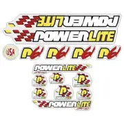 Powerlite - P61 Clear decal set - old school bmx