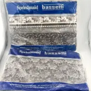 NOS Springmaid Wondercale Double Full Fitted Flat Sheet Bassetti