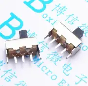 20PCS 2mm Height Knob 3 Pin 2 Position SPDT Vertical Slide Switch SS12F44-G2