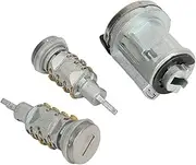 LUMIXE Car Lock Barrel Kit, Cylinder Set with Keys, for Doblo MK2, Combo D, Combo D, and Sturdy Replacement Door Car Lock Barrel Door Lock Barrel