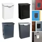Drop Box with Lock Wall Mounted Mailbox Rainproof Modern Large Capacity