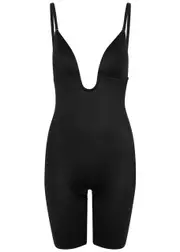 Spanx Suit Your Fancy Open-Bust Mid-Thigh Bodysuit - Black - M M