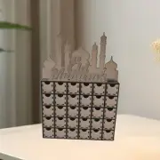 Ramadan Wood Advent Calendar DIY Puzzle with Drawers Wooden Ramadan Ornament DIY
