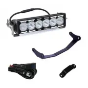 Baja Designs OnX6+ 10" Laser Hybrid LightBar Shock Tower Kit for 24-25 MaverickR