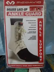 Mcdavid Deluxe Laceup Ankle Guard White XS RRP $90
