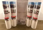 Case of 4 Rolls Trimaco Easy Mask Tape & Drape Pre-Taped Masking Film, New S1