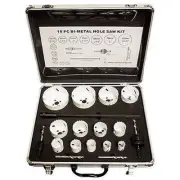 18 Piece Master Bimetal Large Hole Saw Drill Bit Kit for Wood Steel Bi-Metal Cut