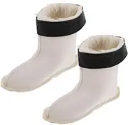 Toyvian Thermal Rain Boot Liners 2 Pair Warm Boot Inserts Fleece Socks for Men