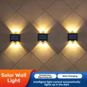 Solar 4 LED Deck Light Path Garden Patio Pathway Stairs Step Fence Lamp Outdoor