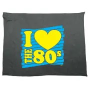 Love The 80S Yellow Blue - Funny Novelty Sports Microfiber Towel Gift Gifts
