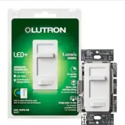 New Lutron Lumea LED+ White Singe Pole or 3-Way Dimmer Switch LECL-153PH-WHB