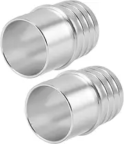 2pcs Engine Adapter Coupler: 1-1/2 to 1-1/2 Inch Radiator Hose Adapter - Alloy Steam Port Conversion Radiator Fitting for Vehicle Cooling