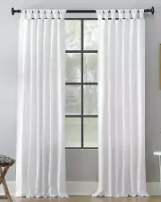 ⚡️Archaeo Washed Light Filtering Twist Tab Curtain Panel White (52x95) 2 Lot