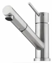 Oliveri ESSENTE SWIVEL PULL OUT MIXER Lever Handle, Ceramic Disc,Stainless Steel