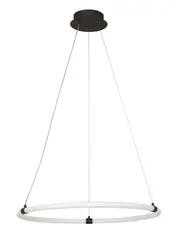 Sphere 1 Light LED Pendant in Aged Steel with Frosted Opal Acrylic