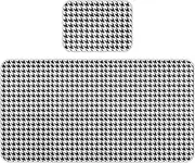Cooling Baby Waterproof Crib Mattress Protector 28" x 52" Breathable Classical Black White Houndstooth Mattress pad for Baby&Toddler