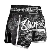 8 Weapons Shorts Carbon Sak Yant Tigers Black