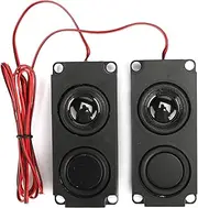 Grcfumo 8 Ω 5 W 40 mm Dual Magnet Speaker, Portable Dual Speaker, Clear Sound Magnetic Dual Speaker, Loud Bass Speaker for TV Monitor