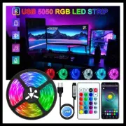 LED Strip Lights USB Bluetooth RGB Colour 5v LED Tape Ribbon Bed room Tv RGB