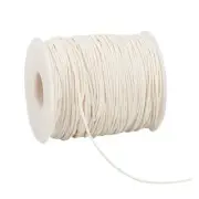 1mm Waxed Cotton Cord, 100 Yards Beading String Thread Wax Cord for Braid