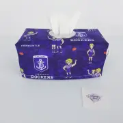 Tissue Box Cover Handmade AFL Freo Dockers Fremantle Logo Aussie Rules Football