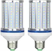 Ultra-Bright LED Corn Light Bulb 40W Daylight 4000 Lumens, Equivalent to 400 Watts for Garage Garden Warehouse High Bay Street Lighting (Standard E27 Base), Pack of 2
