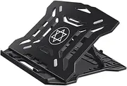 TEHAUX Height Adjustable Folding Laptop Rack Portable Desktop Stand for Home Office School Durable Base for Optimal Comfort Reduced Neck Laptop Shelf for All Notebooks Random Color