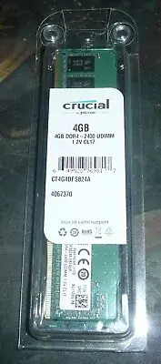 Crucial 4GB DDR4-2400 PC4-19200 DDR4 Desktop RAM Memory CT4G4DFS824A