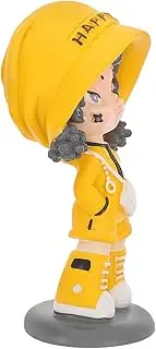 Bobble Head Doll Ornament Car Decor Resin Metal Car Dashboard Decoration